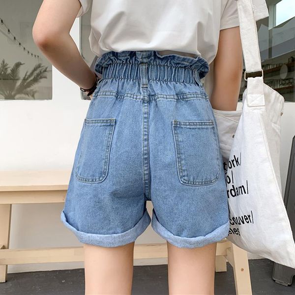 women's shorts womens plus size loose denim female korean wide leg jeans ladies elastic high waist button student casual, White;black
women's shorts womens plus size loose denim female korean wide leg jeans ladies elastic high waist button student casual, White;black