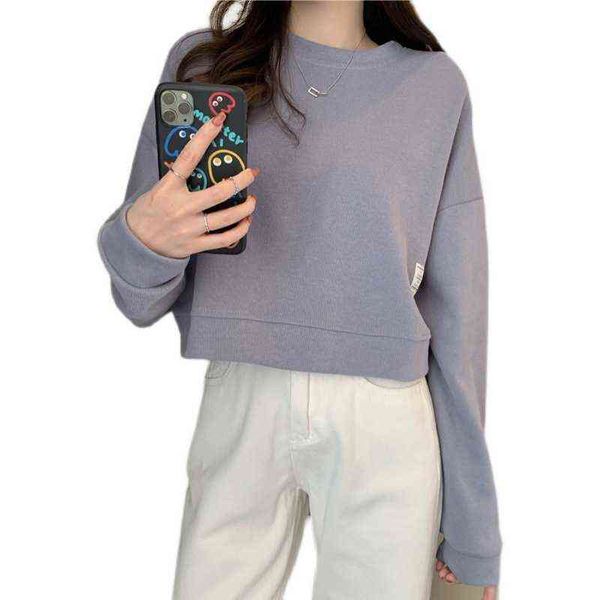 2021 short sweater women's small loose korean fashion ins design spring and autumn thin round neck coat, Black;gray
2021 short sweater women's small loose korean fashion ins design spring and autumn thin round neck coat, Black;gray