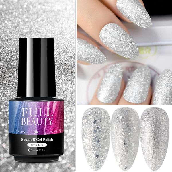 nail gel 7ml reflective glitter polish silver shiny sequins soak off art design semi permanent uv varnish le1571-4, Red;pink
nail gel 7ml reflective glitter polish silver shiny sequins soak off art design semi permanent uv varnish le1571-4, Red;pink