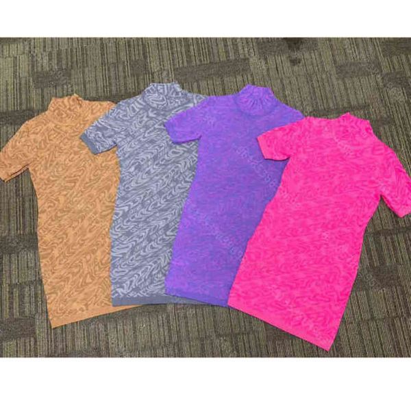 luxury women shirt dress designer knits round neck short sleeve tshirt dresses slim slimming super elastic high-quality brand womens clothin, White 
luxury women shirt dress designer knits round neck short sleeve tshirt dresses slim slimming super elastic high-quality brand womens clothin, White