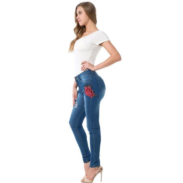 women's jeans flower distressed embroidered women pant skinny high waist pencil pants denim jean ladies trousers ld1034, Blue
women's jeans flower distressed embroidered women pant skinny high waist pencil pants denim jean ladies trousers ld1034, Blue