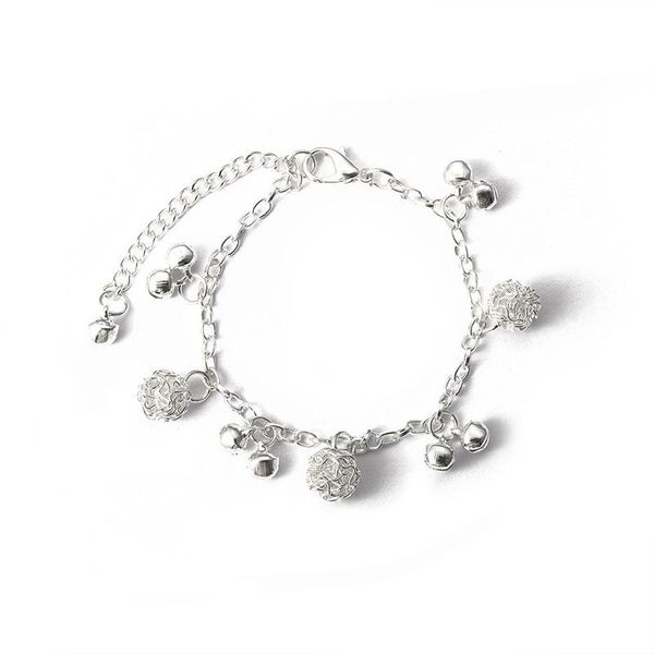 anklets national style bracelet bell alloy ball plated thick silver korean foot chain, Red;blue
anklets national style bracelet bell alloy ball plated thick silver korean foot chain, Red;blue