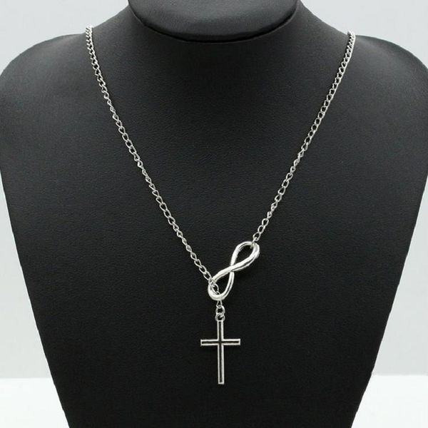 fashion infinity cross pendant necklaces wedding party event 925 silver plated chain elegant jewelry for women
fashion infinity cross pendant necklaces wedding party event 925 silver plated chain elegant jewelry for women