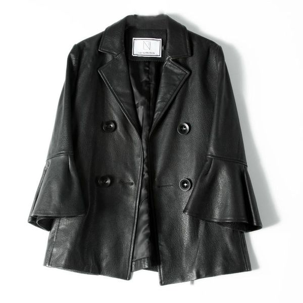 women's leather & faux real genuine jacket autumn coat women clothes 2021 korean vintage sheepskin female black manteau femme zt4369
women's leather & faux real genuine jacket autumn coat women clothes 2021 korean vintage sheepskin female black manteau femme zt4369