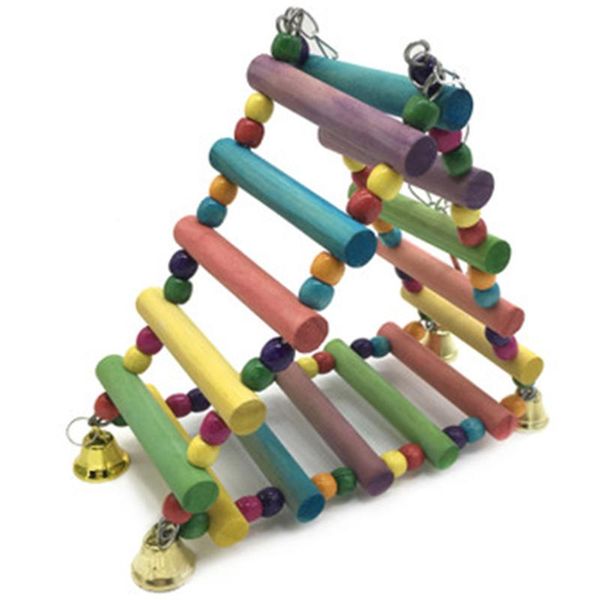bird wooden climbing ladder parrot macaw bell swing bites climb toys other supplies
bird wooden climbing ladder parrot macaw bell swing bites climb toys other supplies