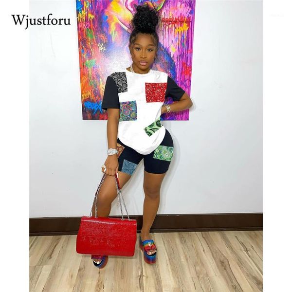 wjustforu bandana print 2 piece sets womens outfits summer short sleeve tee shirts patchwork high waist casual shorts tracksuit women's, Gray
wjustforu bandana print 2 piece sets womens outfits summer short sleeve tee shirts patchwork high waist casual shorts tracksuit women's, Gray