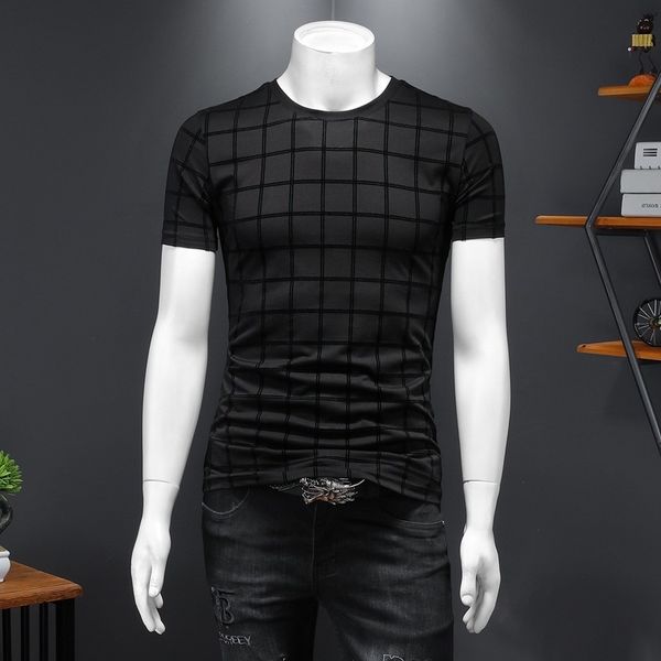 fashion t shirts 2021 summer men's plain plaid short sleeve high end atmospheric comfortable fabric marketing, White;black
fashion t shirts 2021 summer men's plain plaid short sleeve high end atmospheric comfortable fabric marketing, White;black