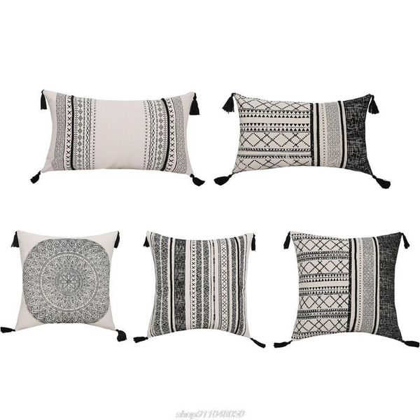 cushion/decorative pillow morocco style jacquard lumbar throw case with fringe tassels bohemian geometric striped pattern cushion s28 21 dro
cushion/decorative pillow morocco style jacquard lumbar throw case with fringe tassels bohemian geometric striped pattern cushion s28 21 dro
