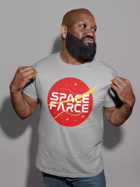 Nasa USA Space Farce T-Shirt Agency Retro Vintage Men Cotton Black Tee Force, White;black
Nasa USA Space Farce T-Shirt Agency Retro Vintage Men Cotton Black Tee Force, White;black