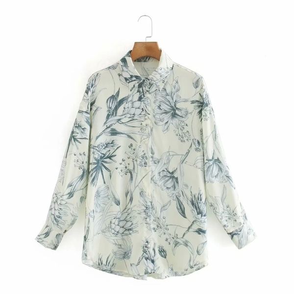 women floral printing satin shirt femme turndown collar long sleeve blouse casual lady loose blusas s8069 210317, White
women floral printing satin shirt femme turndown collar long sleeve blouse casual lady loose blusas s8069 210317, White