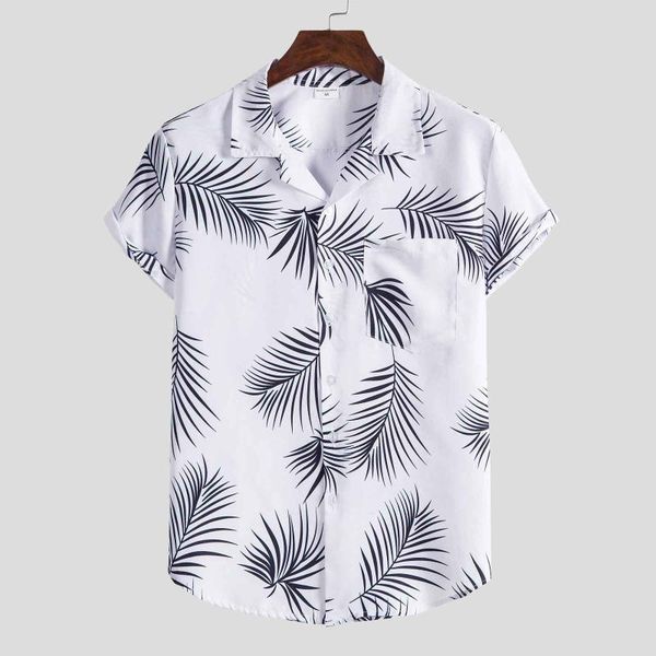 summer leaf printing men's shirt short sleeve mens fashion ethnic casual blouse dress men clothing shirts, White;black
summer leaf printing men's shirt short sleeve mens fashion ethnic casual blouse dress men clothing shirts, White;black