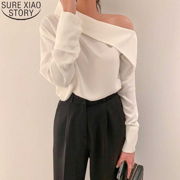 white blouse spring long sleeve fashion women blouse skew collar loose shirt blusas korean clothes ladies 13544 210527
white blouse spring long sleeve fashion women blouse skew collar loose shirt blusas korean clothes ladies 13544 210527