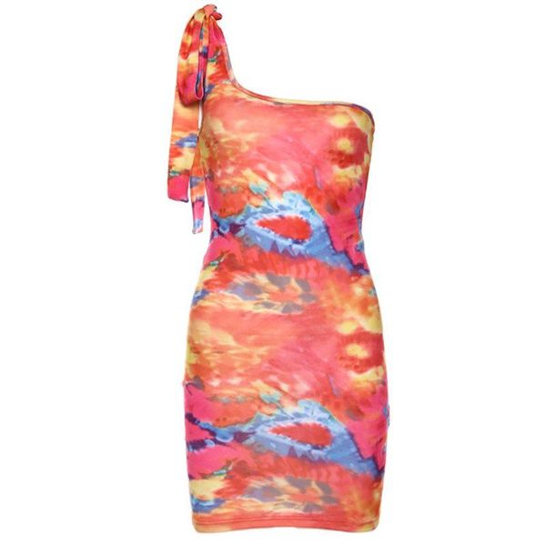 women sleeveless bodycon mini dress one shoulder bandage tie-dye clubwear casual dresses, Black;gray
women sleeveless bodycon mini dress one shoulder bandage tie-dye clubwear casual dresses, Black;gray