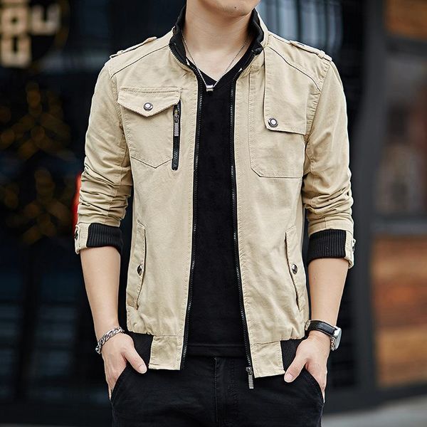 men's jackets stand collar jacket for male 2021 spring autumn coats and outerwear long sleeve casual daily wear pdg2173, Black;brown
men's jackets stand collar jacket for male 2021 spring autumn coats and outerwear long sleeve casual daily wear pdg2173, Black;brown