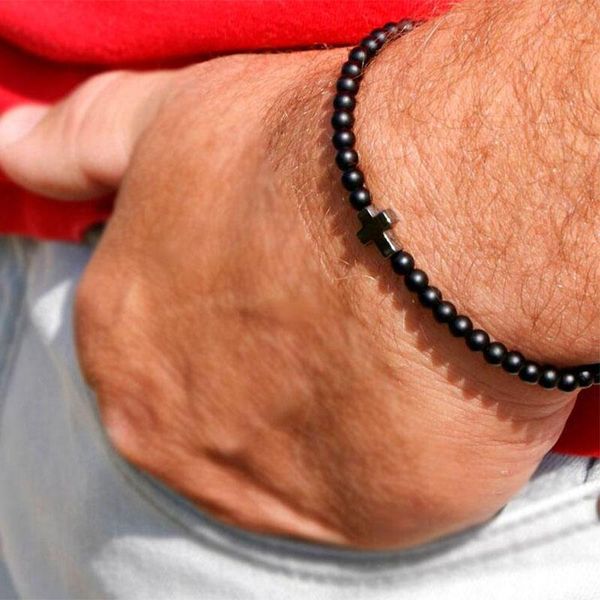 charm bracelets minimalist cross bracelet for men 4mm small beads braslet homme natural onyx hematite tiger eye stone braclet accessories gi, Golden;silver
charm bracelets minimalist cross bracelet for men 4mm small beads braslet homme natural onyx hematite tiger eye stone braclet accessories gi, Golden;silver