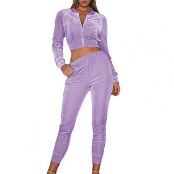 luxury tracksuit solid color women's zipper hoodies sweatshirt pants sets two piece velvet sports jogging suit the female, Gray
luxury tracksuit solid color women's zipper hoodies sweatshirt pants sets two piece velvet sports jogging suit the female, Gray