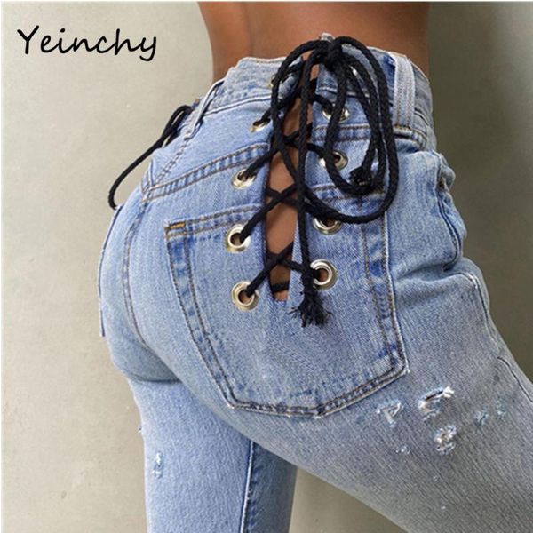 women's jeans yeinchy pockets drawstring women long loose pants lady's denim trousers female summer outfit fm6213, Blue
women's jeans yeinchy pockets drawstring women long loose pants lady's denim trousers female summer outfit fm6213, Blue