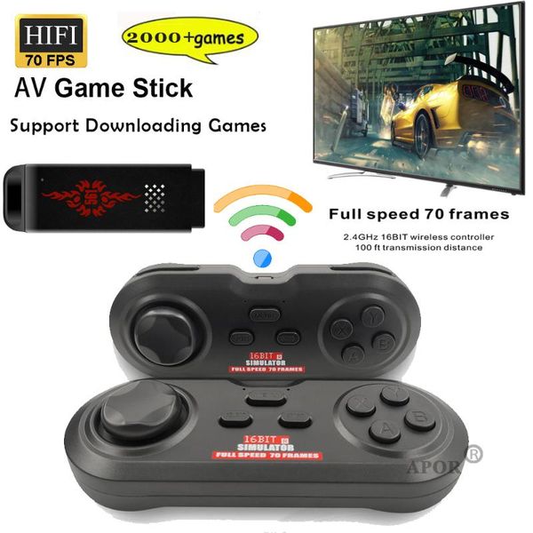 usb wireless handheld tv stick built-in 2000 classic gaming mini retro controller av output dual player portable game players
usb wireless handheld tv stick built-in 2000 classic gaming mini retro controller av output dual player portable game players