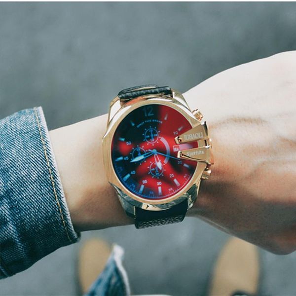 wristwatches brand gold leather men's sports chronograph watches quartz military refractive glass creative business watch relogio mascu, Slivery;brown
wristwatches brand gold leather men's sports chronograph watches quartz military refractive glass creative business watch relogio mascu, Slivery;brown