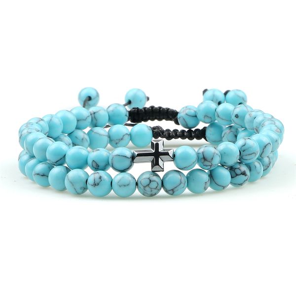 2pcs/set cross braided bracelet natural lava stone beads bracelets bangles adjustable rope men women couple jewelry, Black
2pcs/set cross braided bracelet natural lava stone beads bracelets bangles adjustable rope men women couple jewelry, Black
