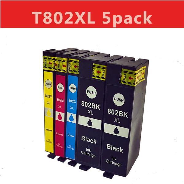 ink cartridges 5pack compatile 802xl 802 t802xl t802 cartridge to use workforce pro wf-4740 wf-4730 wf-4720 wf-4734 ec-4020 ec-4030
ink cartridges 5pack compatile 802xl 802 t802xl t802 cartridge to use workforce pro wf-4740 wf-4730 wf-4720 wf-4734 ec-4020 ec-4030