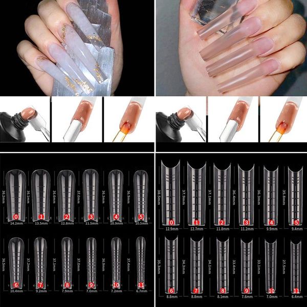 false nails xxl extra nail art beauty long square ballerina 120pcs fake quick building mold c curve extension tools, Red;gold
false nails xxl extra nail art beauty long square ballerina 120pcs fake quick building mold c curve extension tools, Red;gold