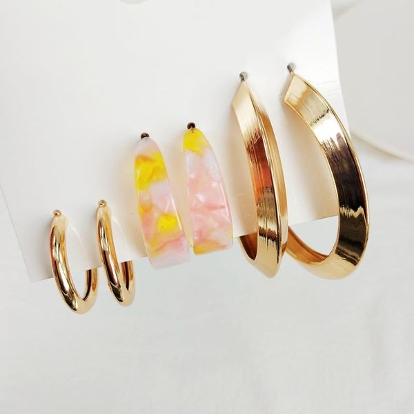 hoop & huggie 3 pairs/set 2021 ins gold charming acrylic geometric minimalism earrings trendy fashion korean women party jewelry bijoux, Golden;silver
hoop & huggie 3 pairs/set 2021 ins gold charming acrylic geometric minimalism earrings trendy fashion korean women party jewelry bijoux, Golden;silver