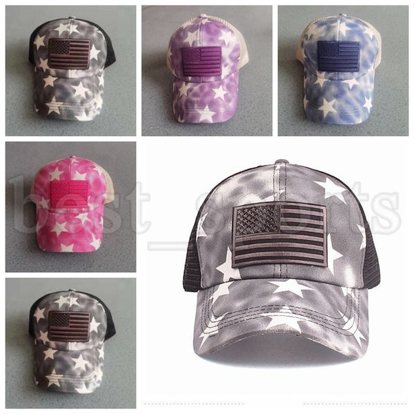 us flag star tie dye ponytail hats washed mesh back woman messy bun baseball cap designer trucker hat cyz3209
us flag star tie dye ponytail hats washed mesh back woman messy bun baseball cap designer trucker hat cyz3209