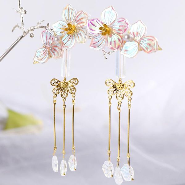 2pcs/lot double flower tassel hair clips colorful hairband head band happy year hairpin hand made accessories
2pcs/lot double flower tassel hair clips colorful hairband head band happy year hairpin hand made accessories