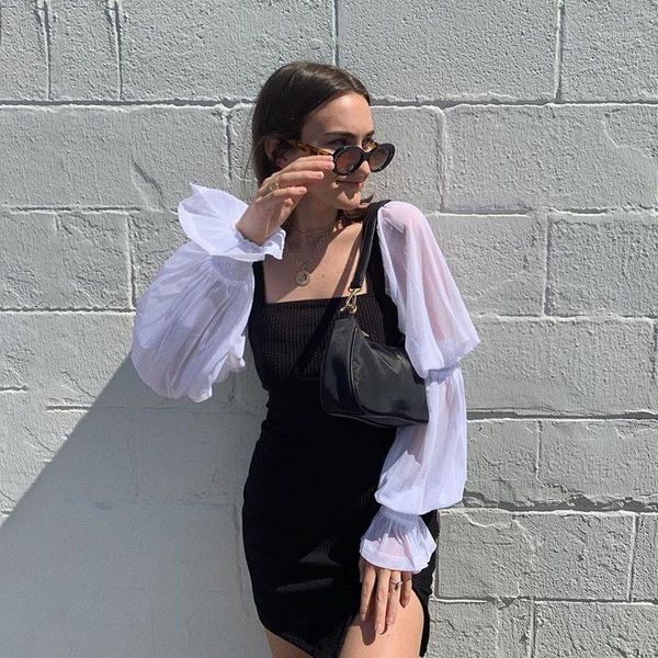 women mesh sheer flare long sleeve autumn winter dress square collar split mini pencil dresses casual, Black;gray
women mesh sheer flare long sleeve autumn winter dress square collar split mini pencil dresses casual, Black;gray
