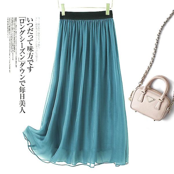 skirts 100% silk womens summer long skirt 2021 korean fashion elegant ladies office clothes female faldas mujer moda, Black
skirts 100% silk womens summer long skirt 2021 korean fashion elegant ladies office clothes female faldas mujer moda, Black