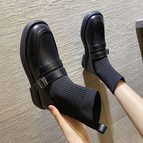 shoes short sock boots woman autumn/winter shoes round toes women thick botoom boot with buckle footware black 51so
shoes short sock boots woman autumn/winter shoes round toes women thick botoom boot with buckle footware black 51so