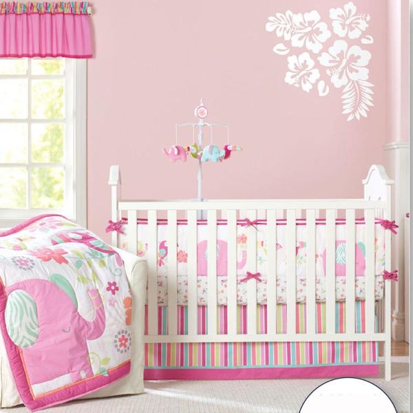pink flowers crib beddding set for borns baby girls cute elephant quilt safe bumbers beautiful bedskirt mattress cover bedding sets
pink flowers crib beddding set for borns baby girls cute elephant quilt safe bumbers beautiful bedskirt mattress cover bedding sets