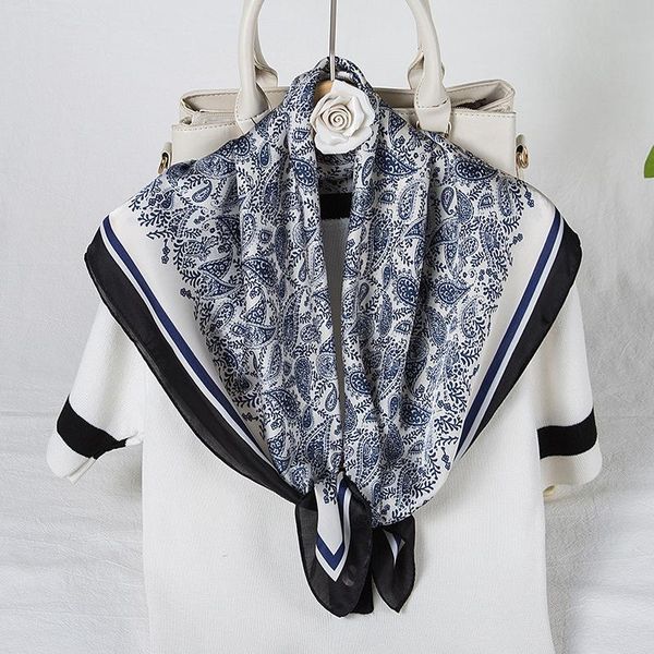 scarves 2021 satin silk scarf wrap female fashion temperament curling women small square bandana korean sweet decorative hair, Blue;gray
scarves 2021 satin silk scarf wrap female fashion temperament curling women small square bandana korean sweet decorative hair, Blue;gray