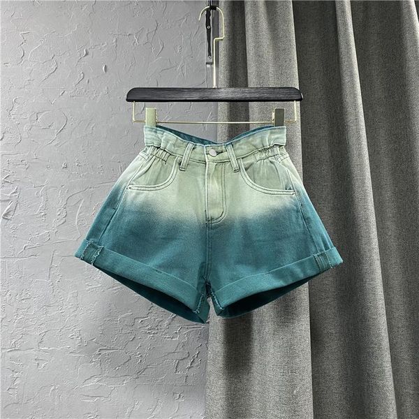 women's jeans gradient green denim shorts curling wide-leg pants 2021 loose high waist girls, Blue
women's jeans gradient green denim shorts curling wide-leg pants 2021 loose high waist girls, Blue