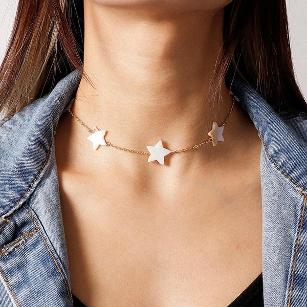 chokers korean style acrylic stars choker necklaces for women fashion chain party anniversary mujer jewelry accessories, Golden;silver
chokers korean style acrylic stars choker necklaces for women fashion chain party anniversary mujer jewelry accessories, Golden;silver
