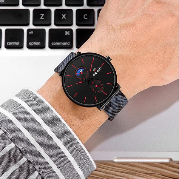wristwatches swish 2021 men's sports clock casual waterproof chronograph quartz watch stainless steel military watches relogio masculin, Slivery;brown
wristwatches swish 2021 men's sports clock casual waterproof chronograph quartz watch stainless steel military watches relogio masculin, Slivery;brown