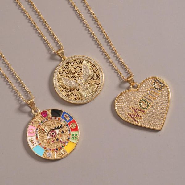 pendant necklaces 1 pc fashion color enamel necklace for women religious evil eye heart shape jewelry 50cm long, Silver
pendant necklaces 1 pc fashion color enamel necklace for women religious evil eye heart shape jewelry 50cm long, Silver
