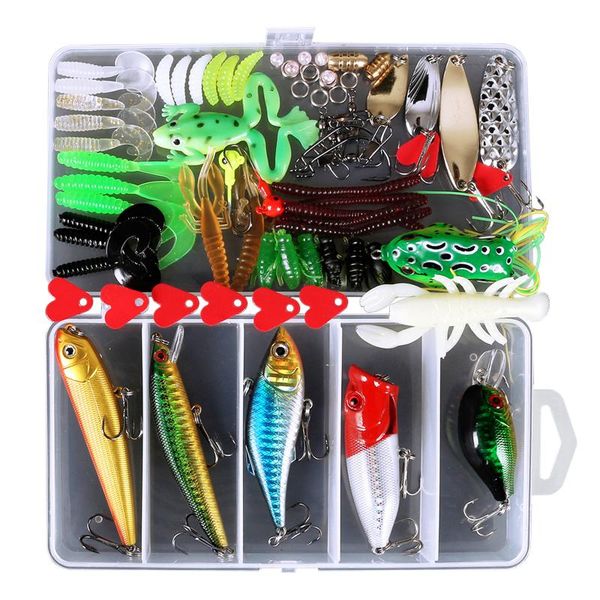 181pcs fishing tackle set minnow lures baits crankbait jig hooks sinker weight barrel swivels box accessories
181pcs fishing tackle set minnow lures baits crankbait jig hooks sinker weight barrel swivels box accessories