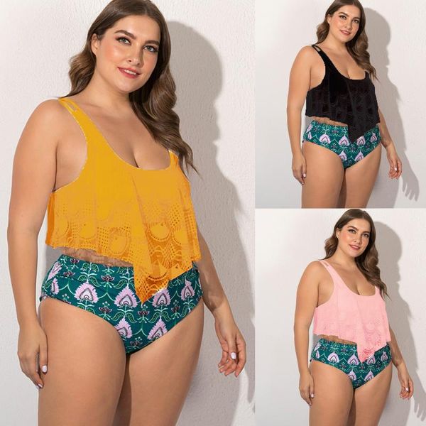 women's swimwear high waist bikini plus size swimsuit women 2021 print v-neck push up boho bathing suit, White;black
women's swimwear high waist bikini plus size swimsuit women 2021 print v-neck push up boho bathing suit, White;black