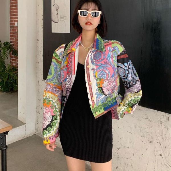 women's jackets women retro summer geometric patterns printed jacket thin abstract cardigan windbreaker single-breasted crop chaquetas, Black;brown
women's jackets women retro summer geometric patterns printed jacket thin abstract cardigan windbreaker single-breasted crop chaquetas, Black;brown