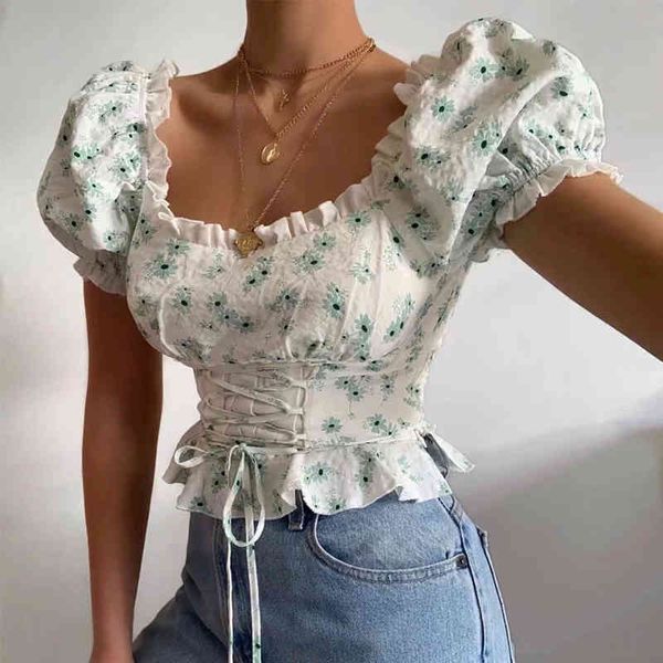 women's tanks & camis mosimolly cool square neck ruffle blouses shirt floral lace up cropped female blusas jjvg, White
women's tanks & camis mosimolly cool square neck ruffle blouses shirt floral lace up cropped female blusas jjvg, White
