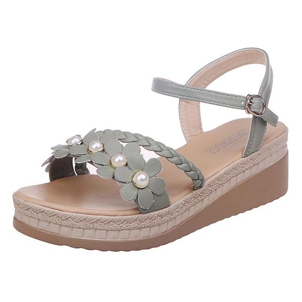 women bohemian sandals ladies style floral wedges causal female shoes crystal flat beach casual slippers##331, Black
women bohemian sandals ladies style floral wedges causal female shoes crystal flat beach casual slippers##331, Black