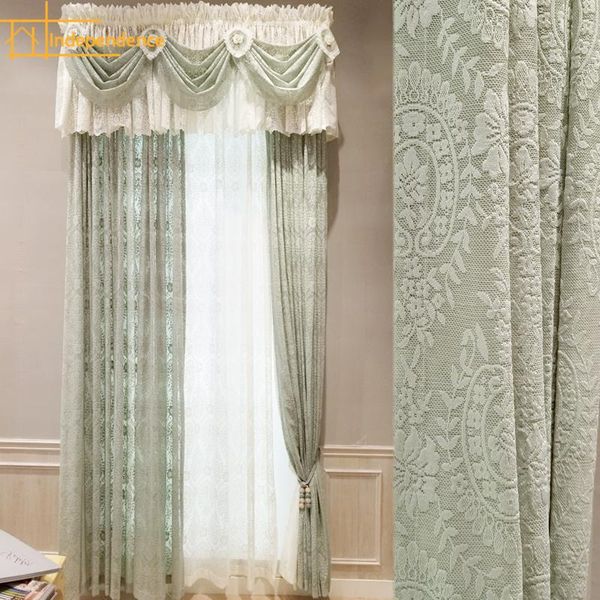 curtain & drapes light luxury green white screen window lace curtains for living room balcony bedroom customized finished product
curtain & drapes light luxury green white screen window lace curtains for living room balcony bedroom customized finished product