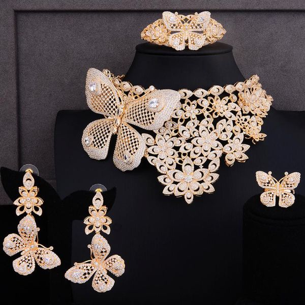 earrings & necklace godki super luxury butterfly african 4pcs bridal zircon cz jewelry sets for women weddingdubai nigeria crystal party set, Silver
earrings & necklace godki super luxury butterfly african 4pcs bridal zircon cz jewelry sets for women weddingdubai nigeria crystal party set, Silver