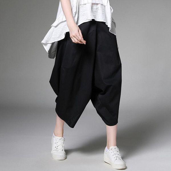 women's pants & capris 2021summer cotton harem big size high waist women loose calf length trousers plus asymmetrical leggings lantern, Black;white
women's pants & capris 2021summer cotton harem big size high waist women loose calf length trousers plus asymmetrical leggings lantern, Black;white