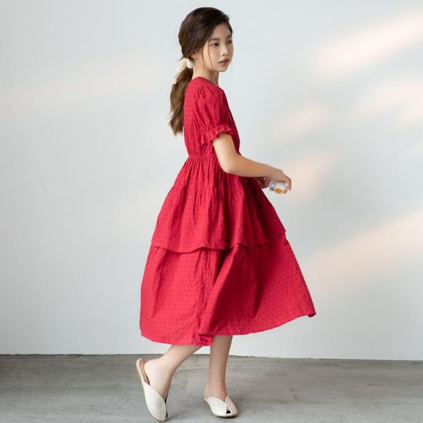girl's dresses summer girls dress layered 2021 kids flowers midi teen puff sleeve cotton children clothes party baby elegant,#6286, Red;yellow
girl's dresses summer girls dress layered 2021 kids flowers midi teen puff sleeve cotton children clothes party baby elegant,#6286, Red;yellow