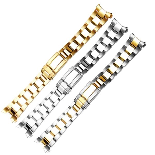 watch bands 17 20mm 316l stainless steel two tone gold silver band strap old style oyster bracelet hollow curved end, Black;brown
watch bands 17 20mm 316l stainless steel two tone gold silver band strap old style oyster bracelet hollow curved end, Black;brown