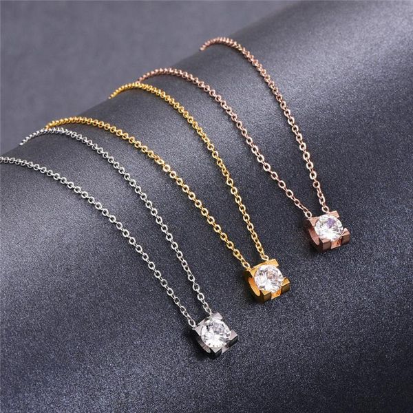 pendant necklaces martick europe style simple delicate single crystal necklace link chain jewelry for women fashion p53, Silver
pendant necklaces martick europe style simple delicate single crystal necklace link chain jewelry for women fashion p53, Silver