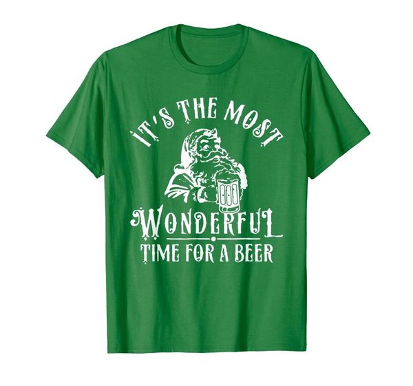 men's t-shirts santa claus it's the most wonderful time for a beer xmas t-shirt, White;black
men's t-shirts santa claus it's the most wonderful time for a beer xmas t-shirt, White;black
